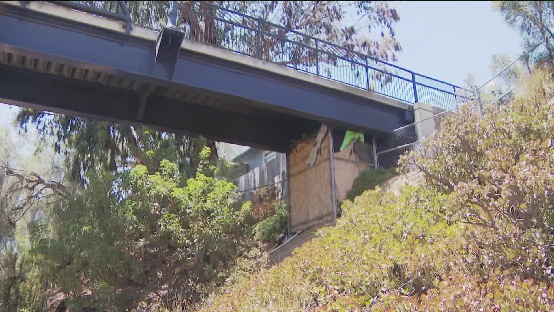 Under the bridge’s north entrance, one encampment in particular has been a major cause for concern.