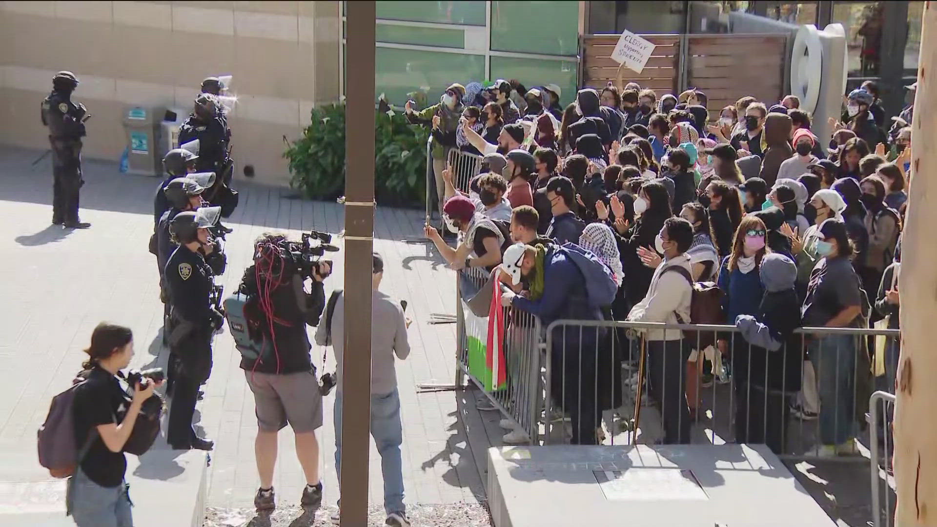 Unrest continues as police dismantle UC San Diego encampment on campus, arrest protestors