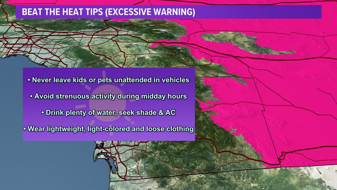 Hot conditions over next several days forecast for San Diego county ...