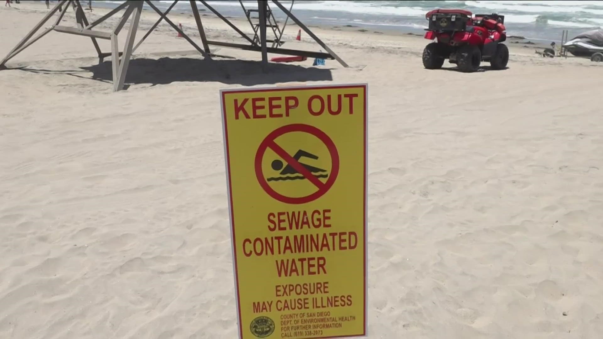 A new study found bacteria from the broken Tijuana sewage pipeline that flows into local beaches can become airborne and impact people further away than beaches.