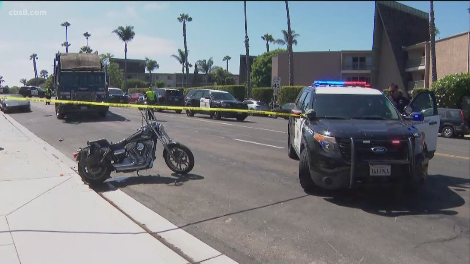 23-year-old white male on a Harley Davidson motorcycle was transported to the hospital with fracture to his left leg.