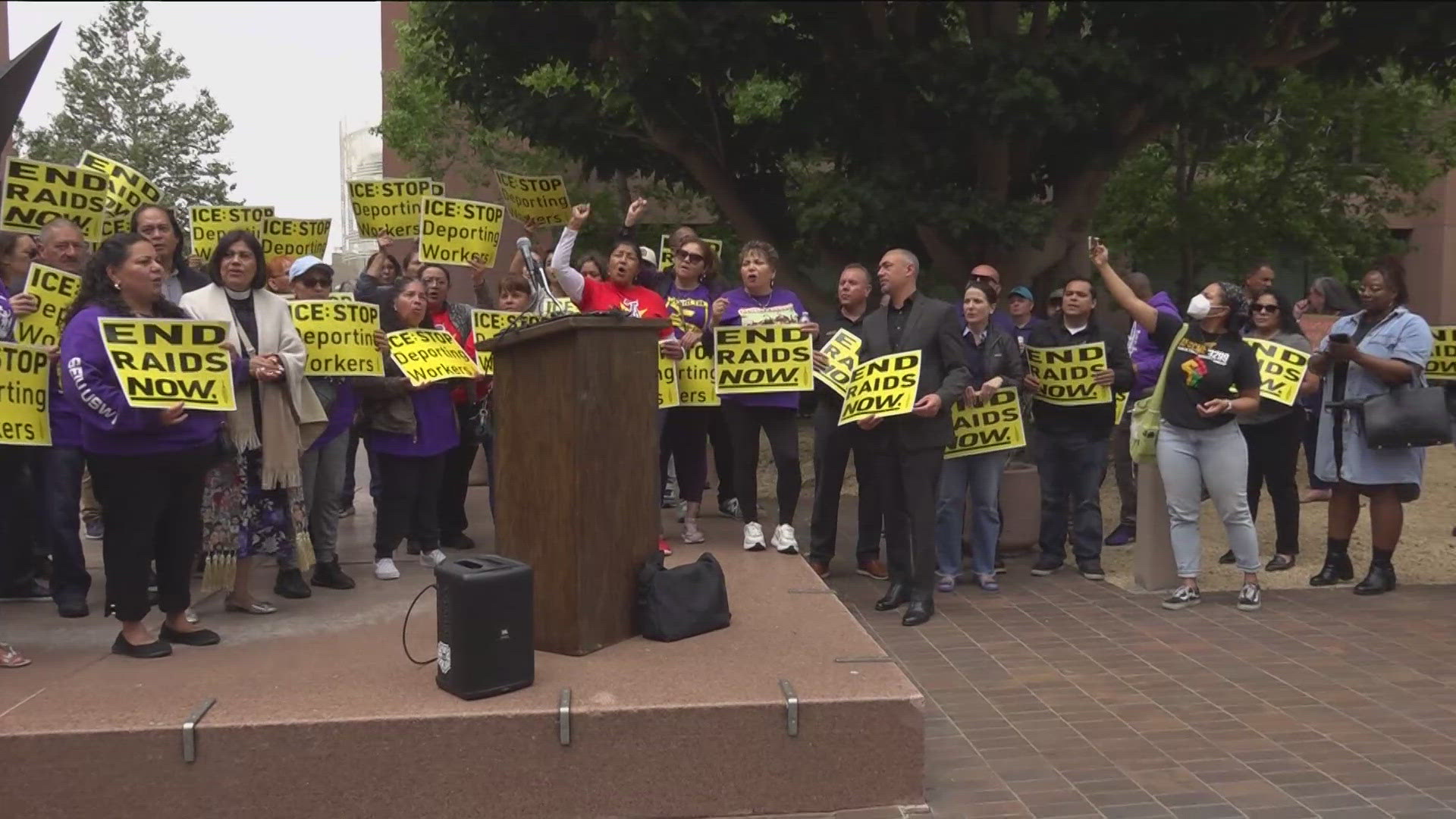 Union and community leaders across San Diego, in response to Friday's ICE raid in South Park, are saying that it is making San Diegans scared.