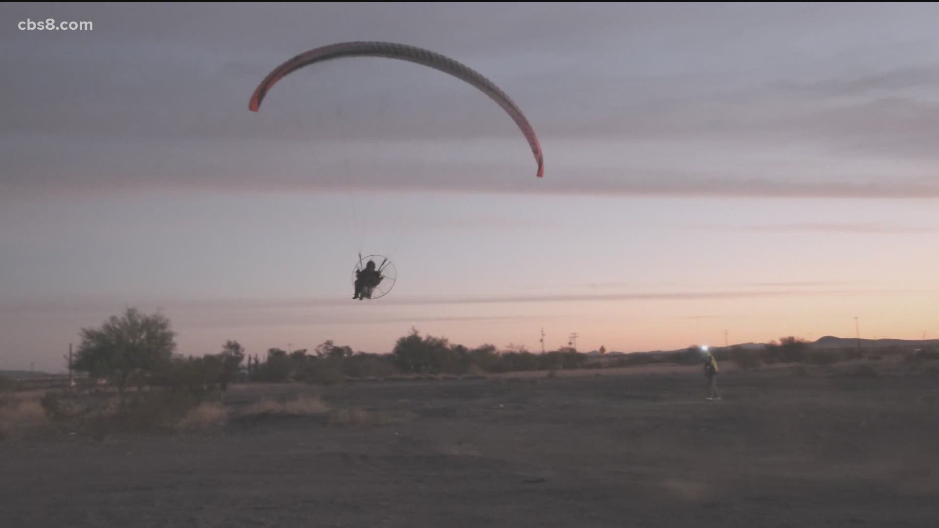 Harley Milne is trying to travel across the entire United States in the shortest amount of time on a Paramotor.