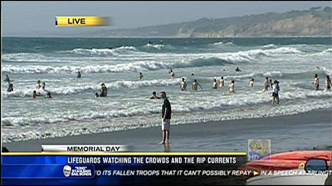 Lifeguards watching crowds, rip currents this Memorial Day | cbs8.com