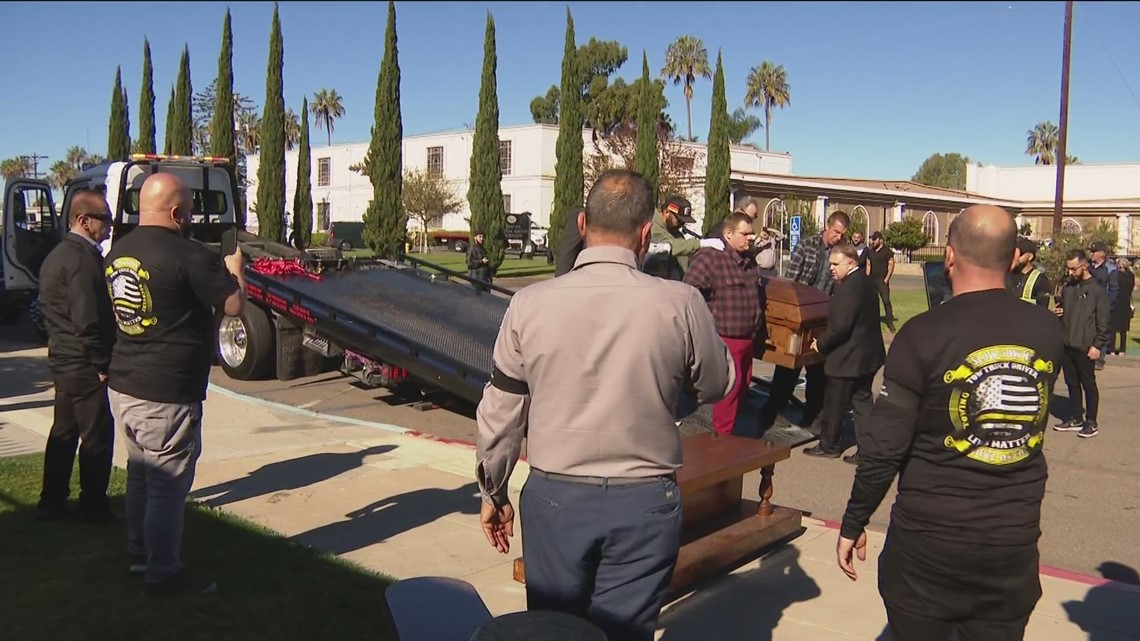 SR-125 tow truck procession for man killed