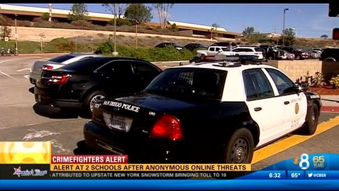 Teen suspect arrested in online threat to local school | cbs8.com