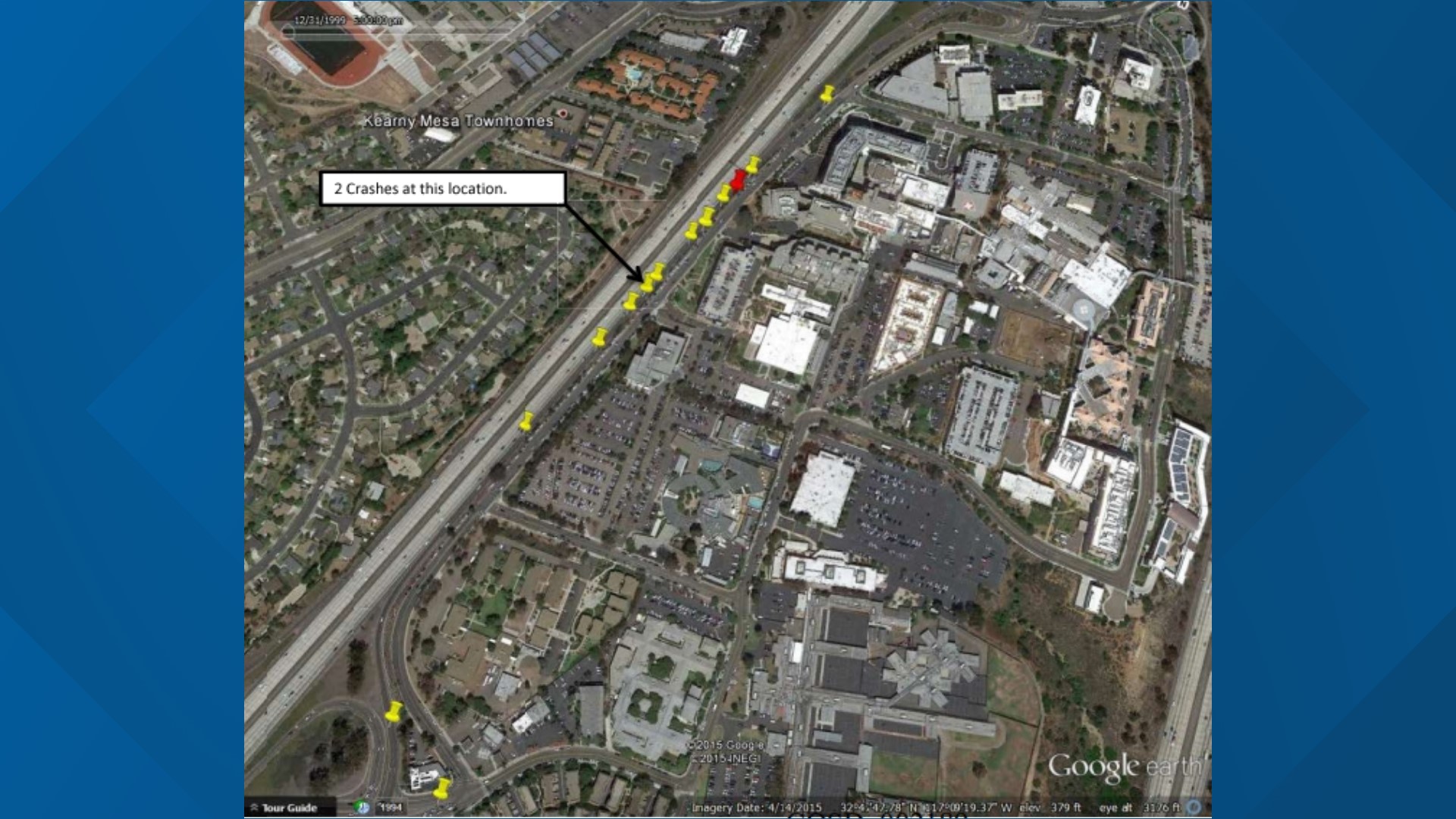 City documents show at least 13 other collisions occurred on same roadway in the years leading to the car crash.