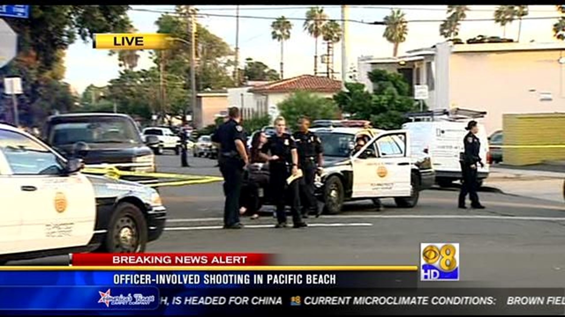 Officerinvolved shooting in Pacific Beach