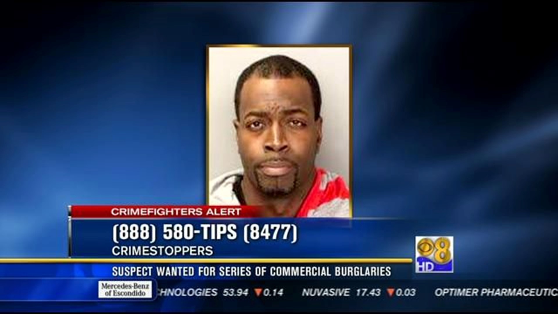 Suspect wanted for series of commercial burglaries | cbs8.com