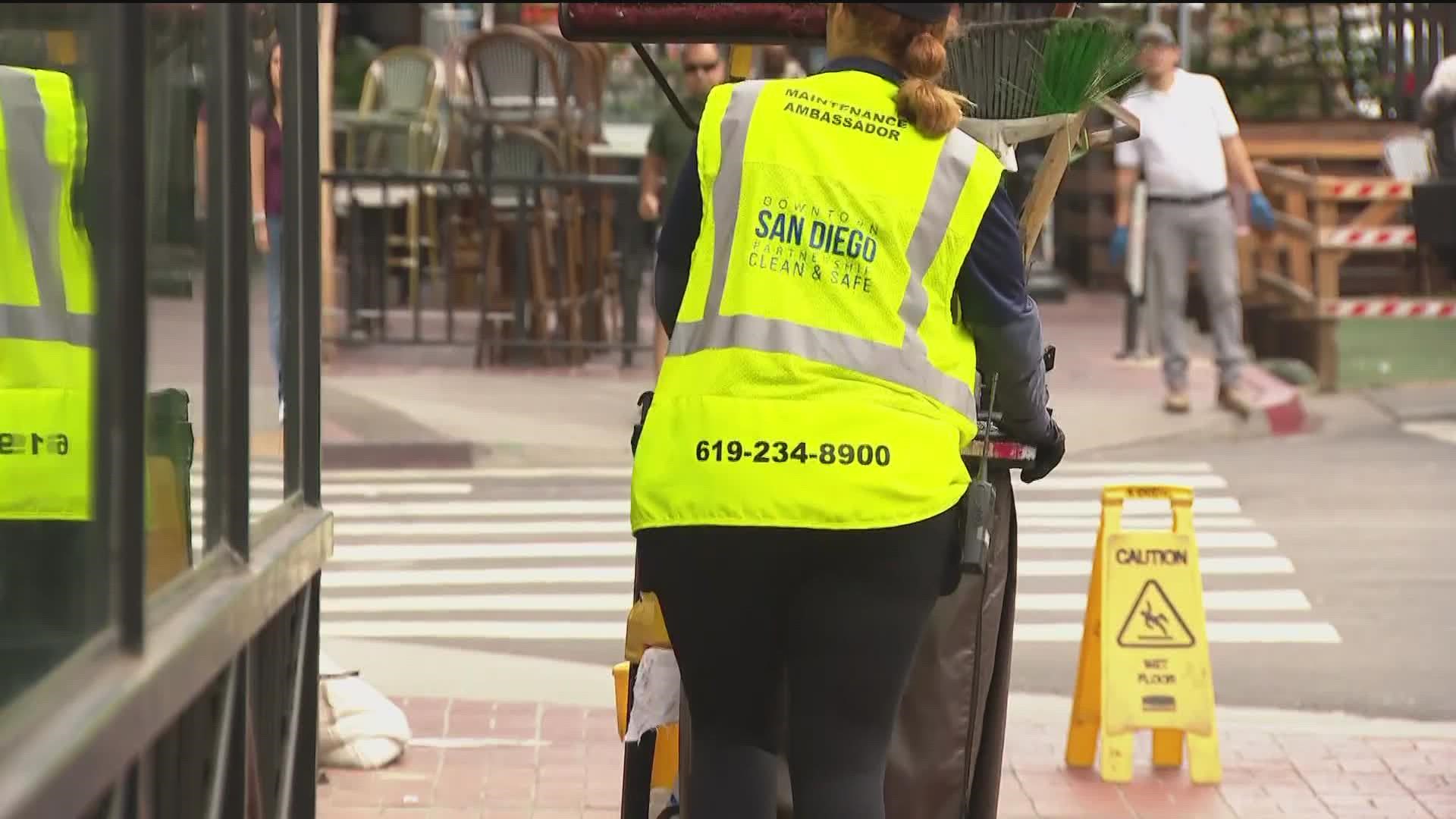 Not only did the groups collect a staggering amount of trash, they also got rid of graffiti on trash cans, sidewalks and building as well as stickers on street signs