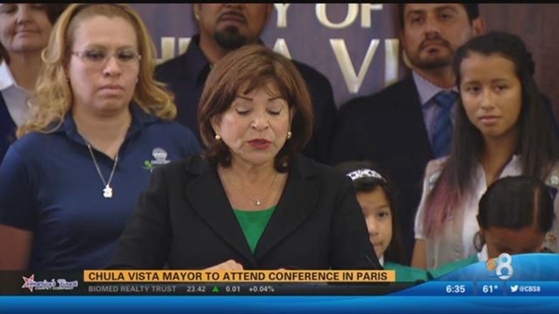 Chula Vista mayor to attend climate conference in Paris