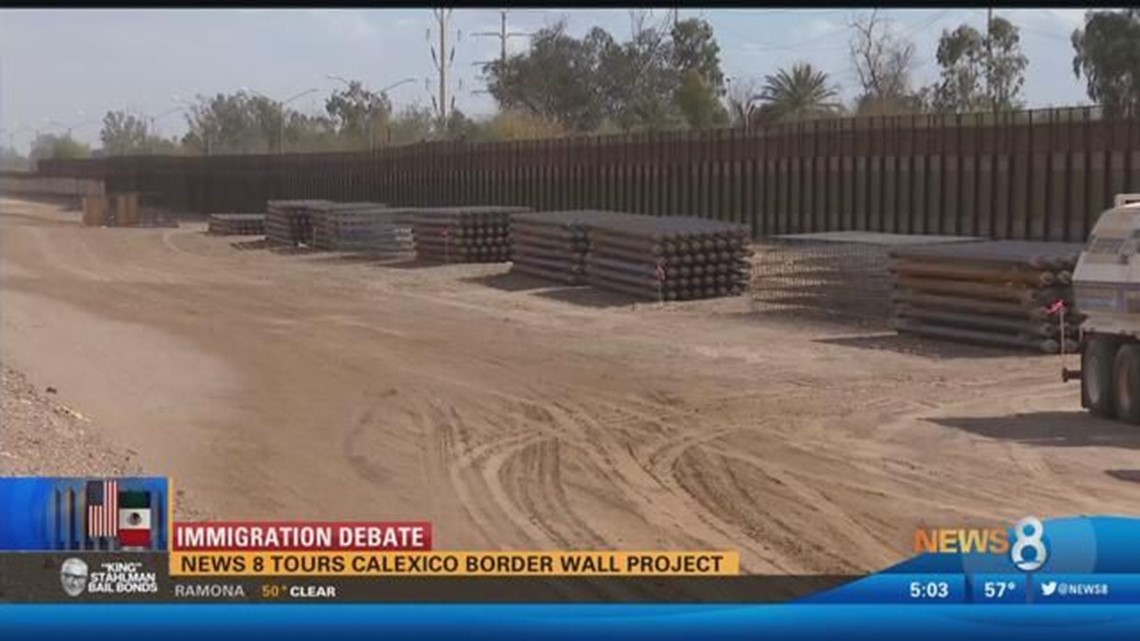 Immigration Debate: News 8 tours Calexico border wall project | cbs8.com