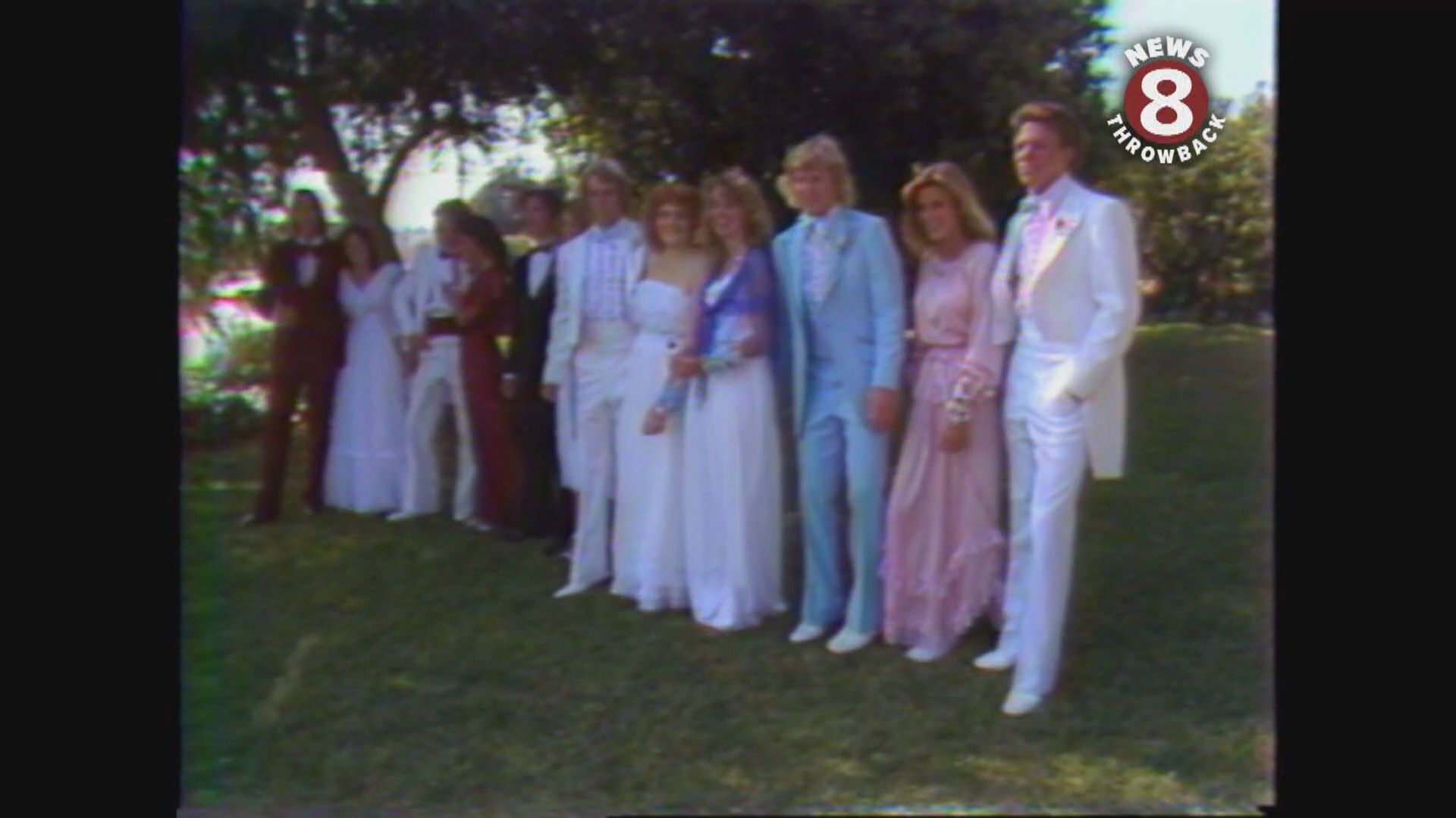 June 4, 1982 Reed Galin meets students getting ready for prom...Yvonne and Laura and their dates Danny and Scott.