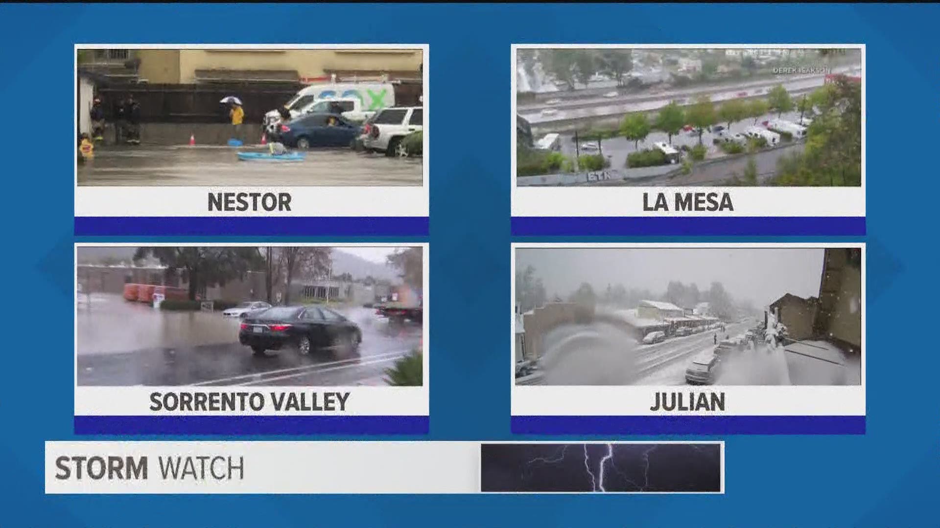 Residents at an apartment complex in Nestor in the South Bay were forced to leave their homes due to flooding.