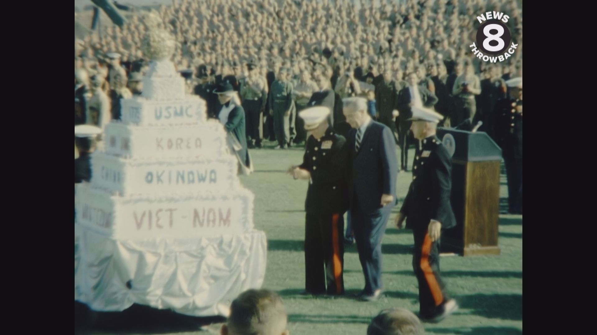 President Johnson was in San Diego at Camp Pendleton to celebrate the Marine Corps birthday in November 1967.