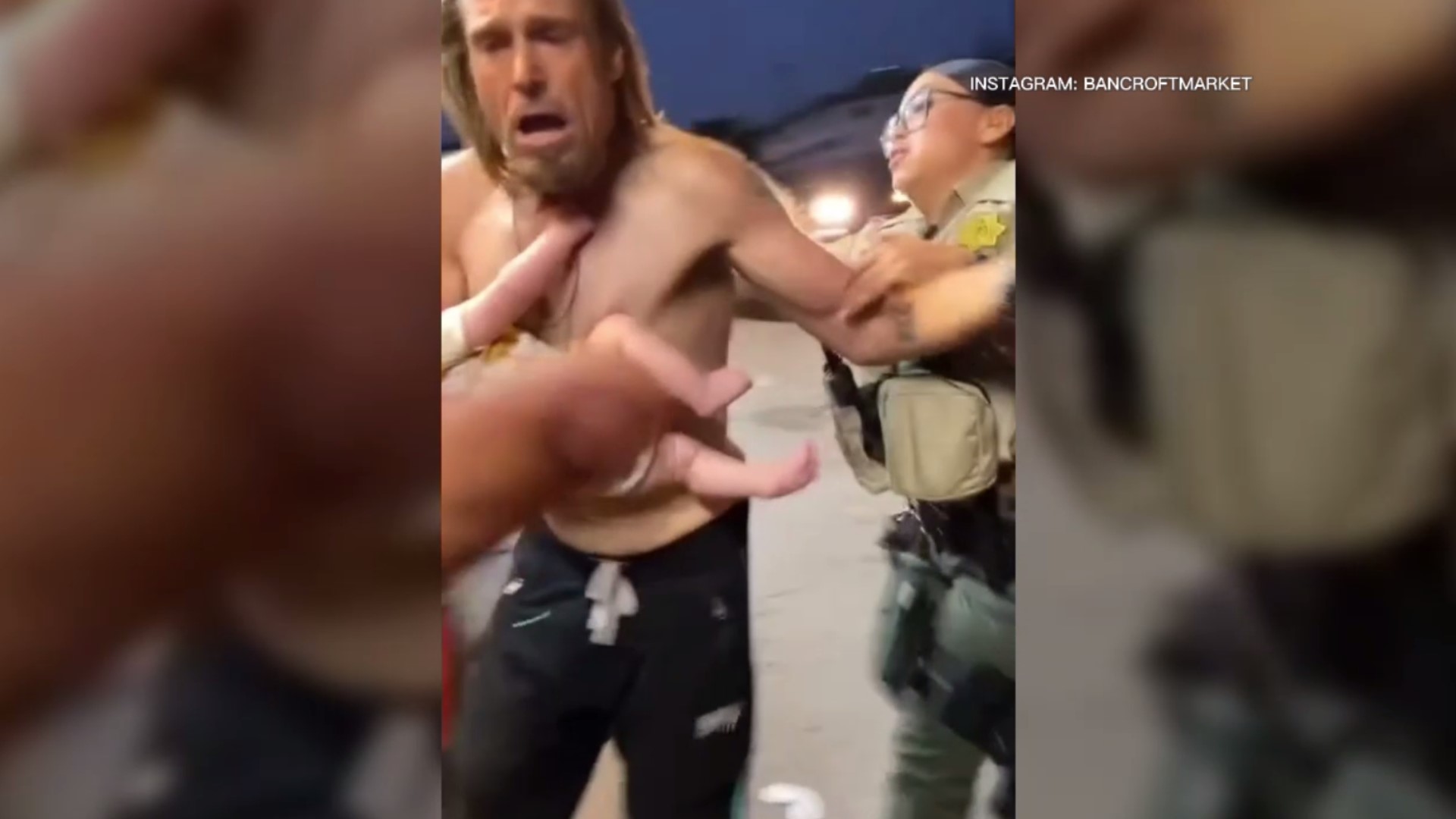 Caught on video: Man runs from deputies in Spring Valley with baby in arms