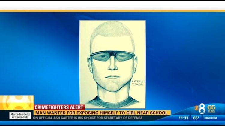 Man wanted for exposing himself to girl near school | cbs8.com