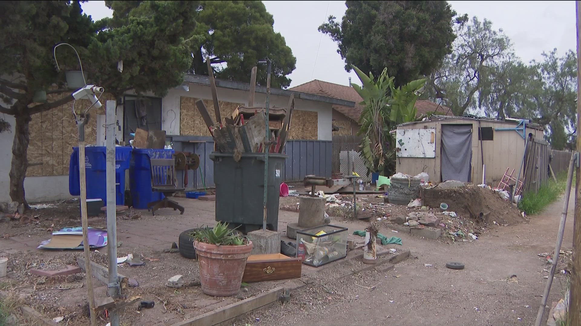 Neighbors said the problem in City Heights started late last year and has gone from bad to worse - they also fear that animals are being neglected.