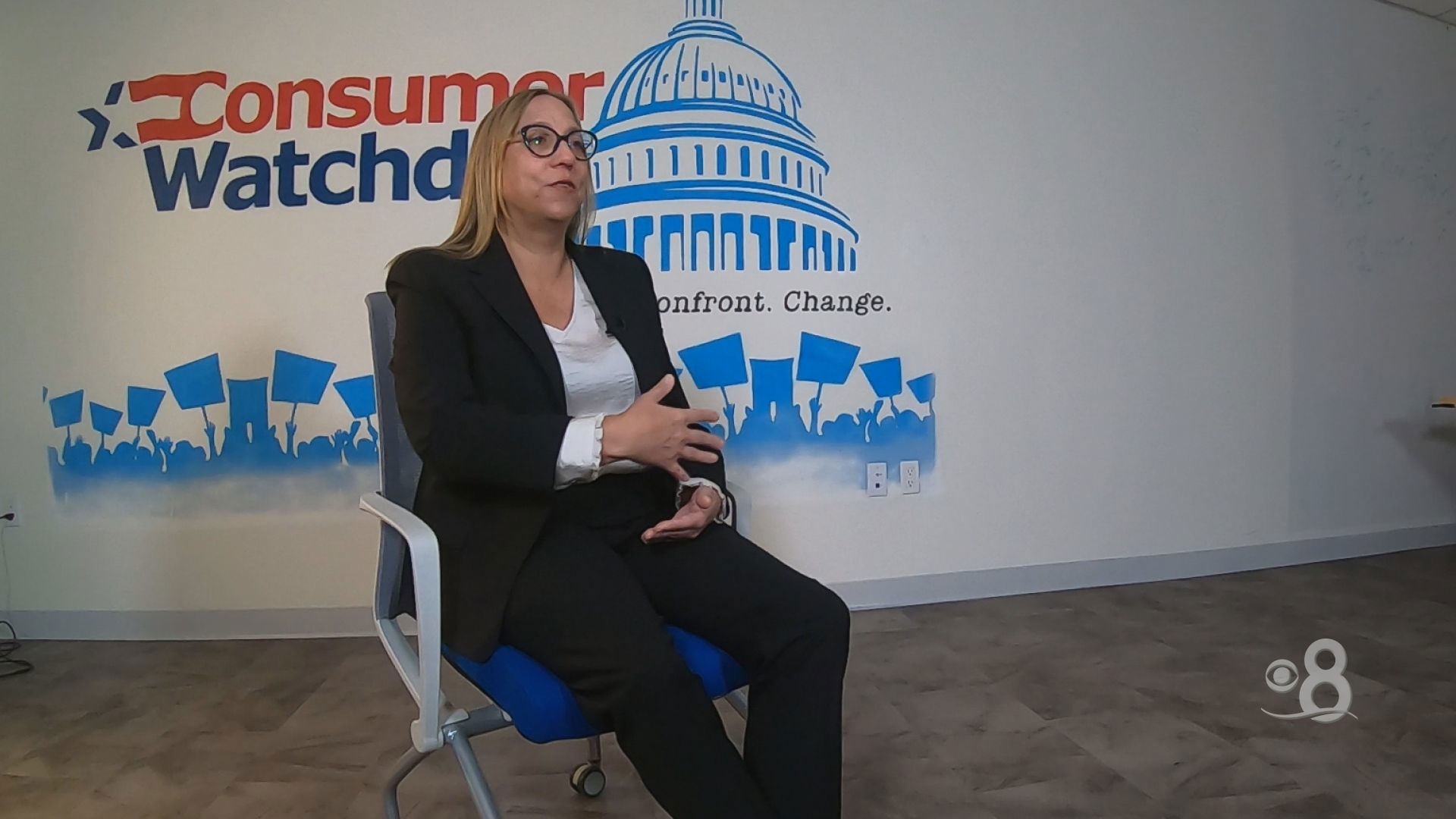 CBS 8 interview with Consumer Watchdog's Carmen Balber about California's insurance crisis