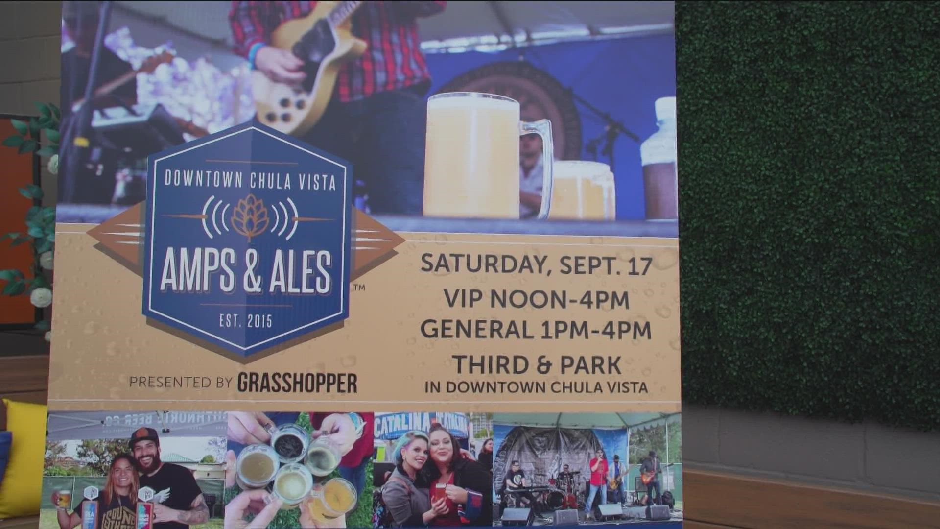 This Saturday, brews and bites collide during Amps & Ales in Downtown Chula Vista presented by Grasshopper.