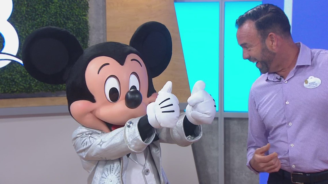 Mickey Mouse joins the CBS 8 crew to talk about the Disney100 Celebration