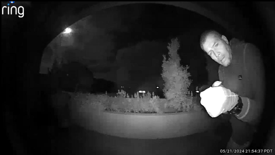 Caught on camera Burglar seen entering Del Mar Heights home