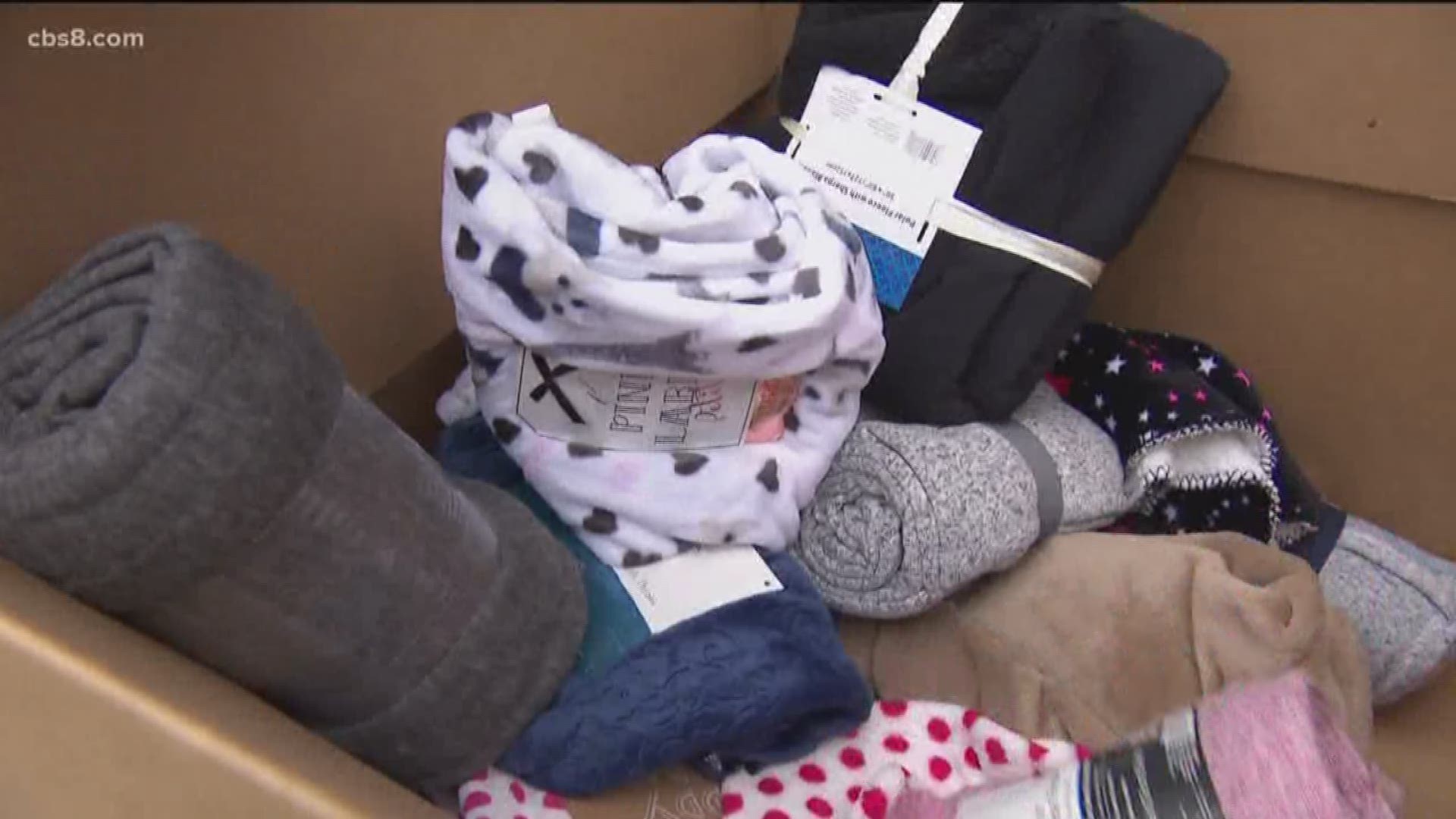 New Socks And Blankets Donated To Homeless In San Diego Cbs8com