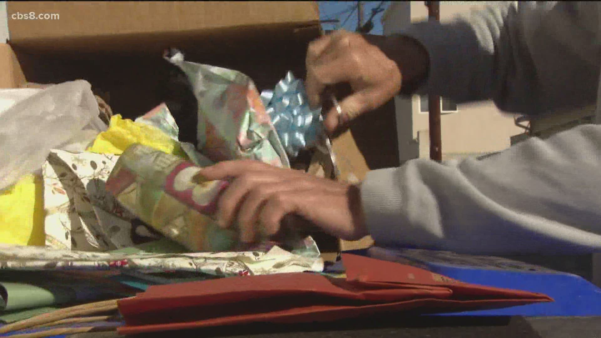 Can wrapping paper do into the blue bins? We asked!