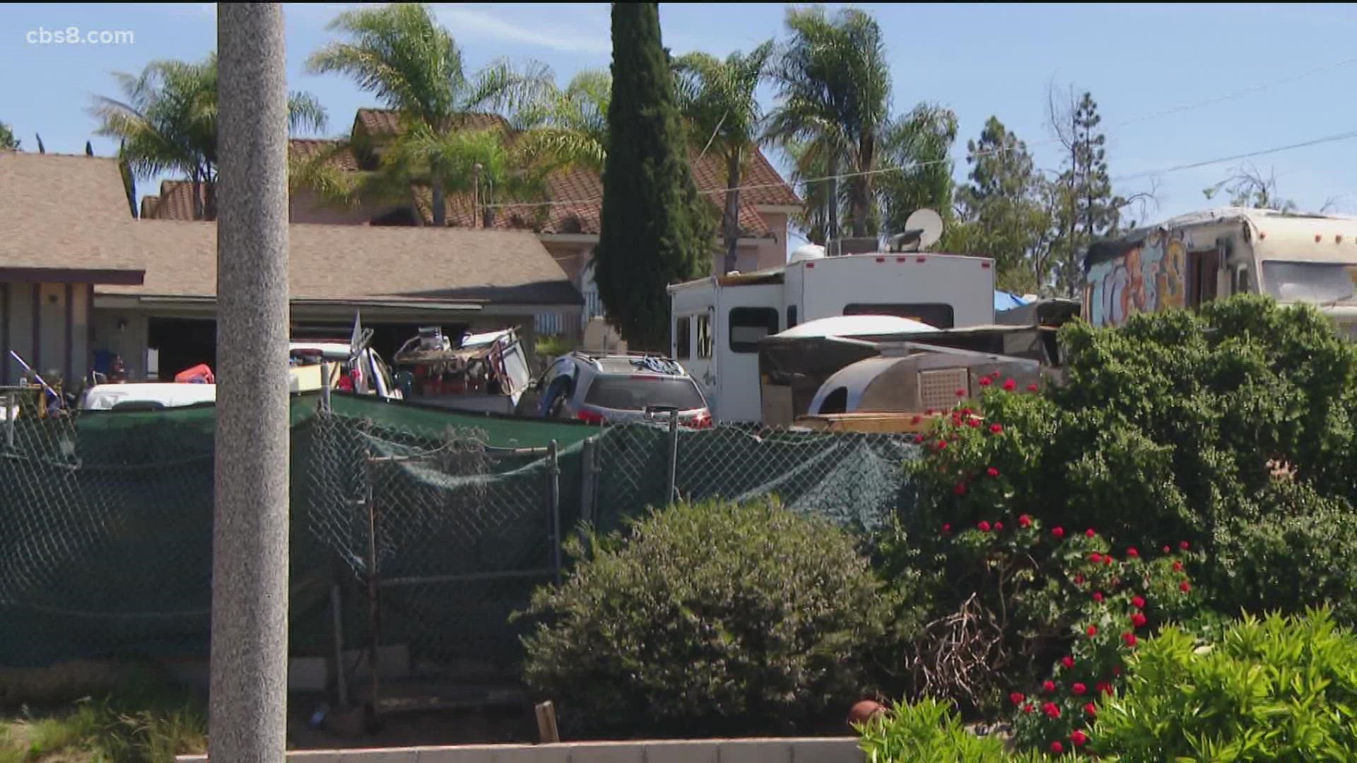 Squatters have taken over, and they say nothing is being done to force them out. The property is located on El Norte Parkway in Escondido.
