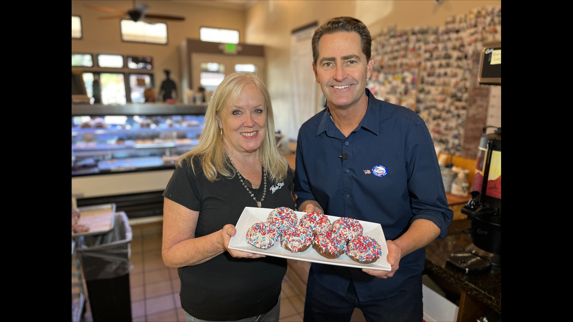 Main Street Donuts and Deli in El Cajon offers free donut holes on Election Day while supplies last.