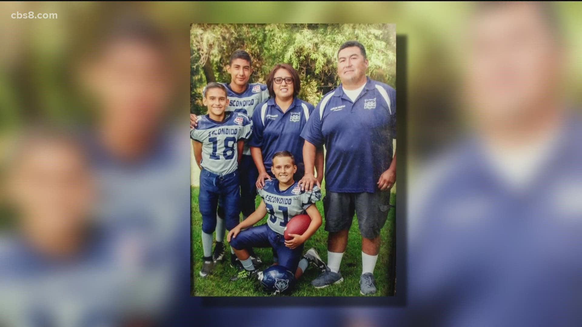 47-year-old Carlos Chavez died of complications from COVID, including pneumonia. On Friday night, his three sons played football in their father's honor.