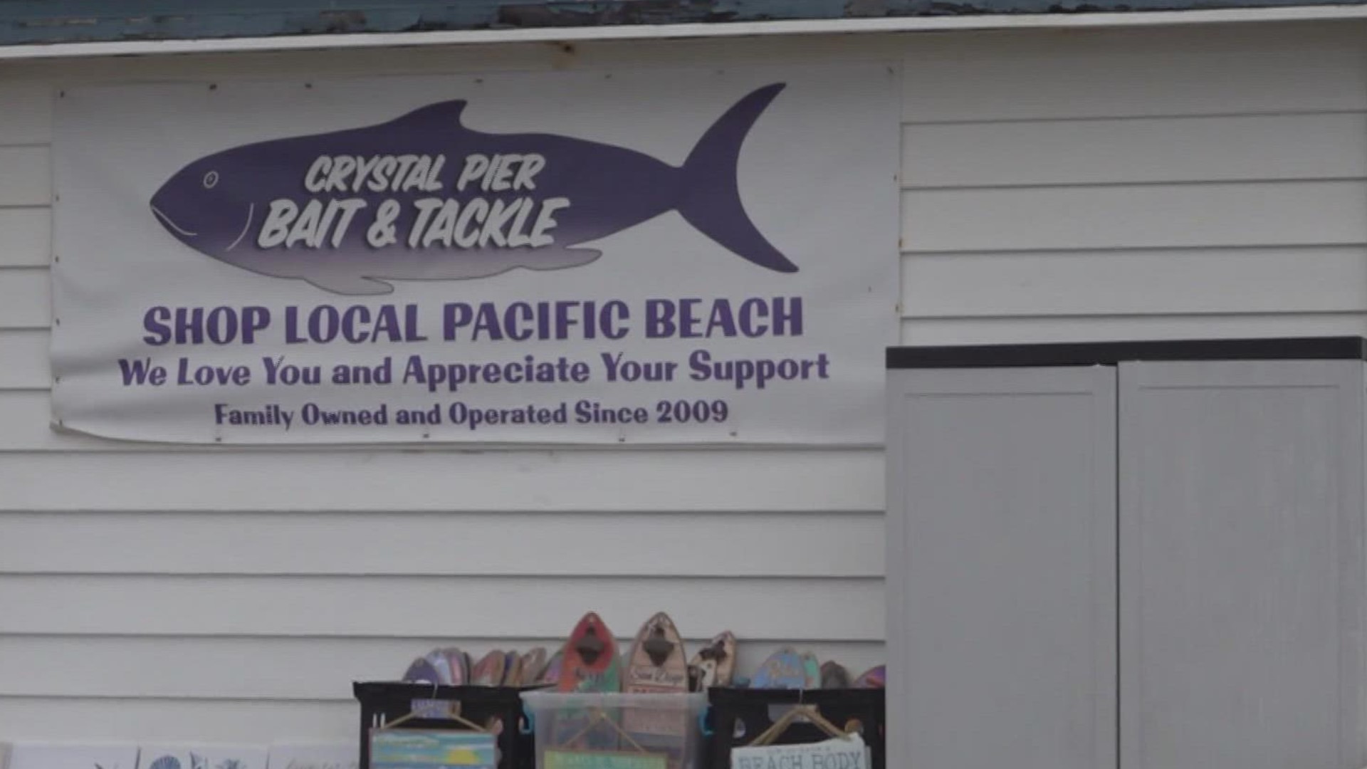The Crystal Pier Bait and tackle shop will no longer close after Memorial Day on May 31. Instead, they're being allowed to stay open until July 22.