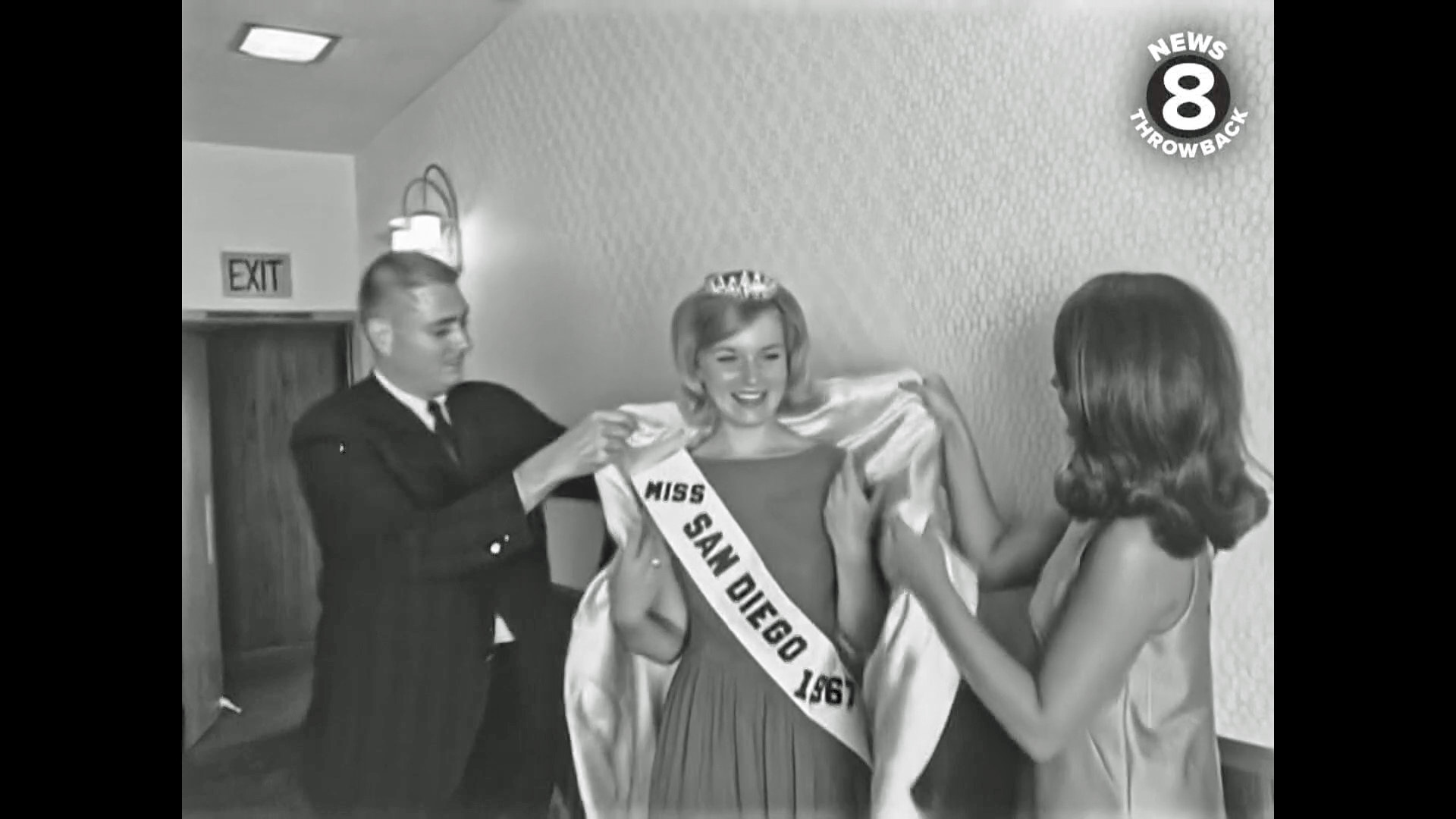 The first runner-up got the crown after the original Miss San Diego 1967 resigned to get married.