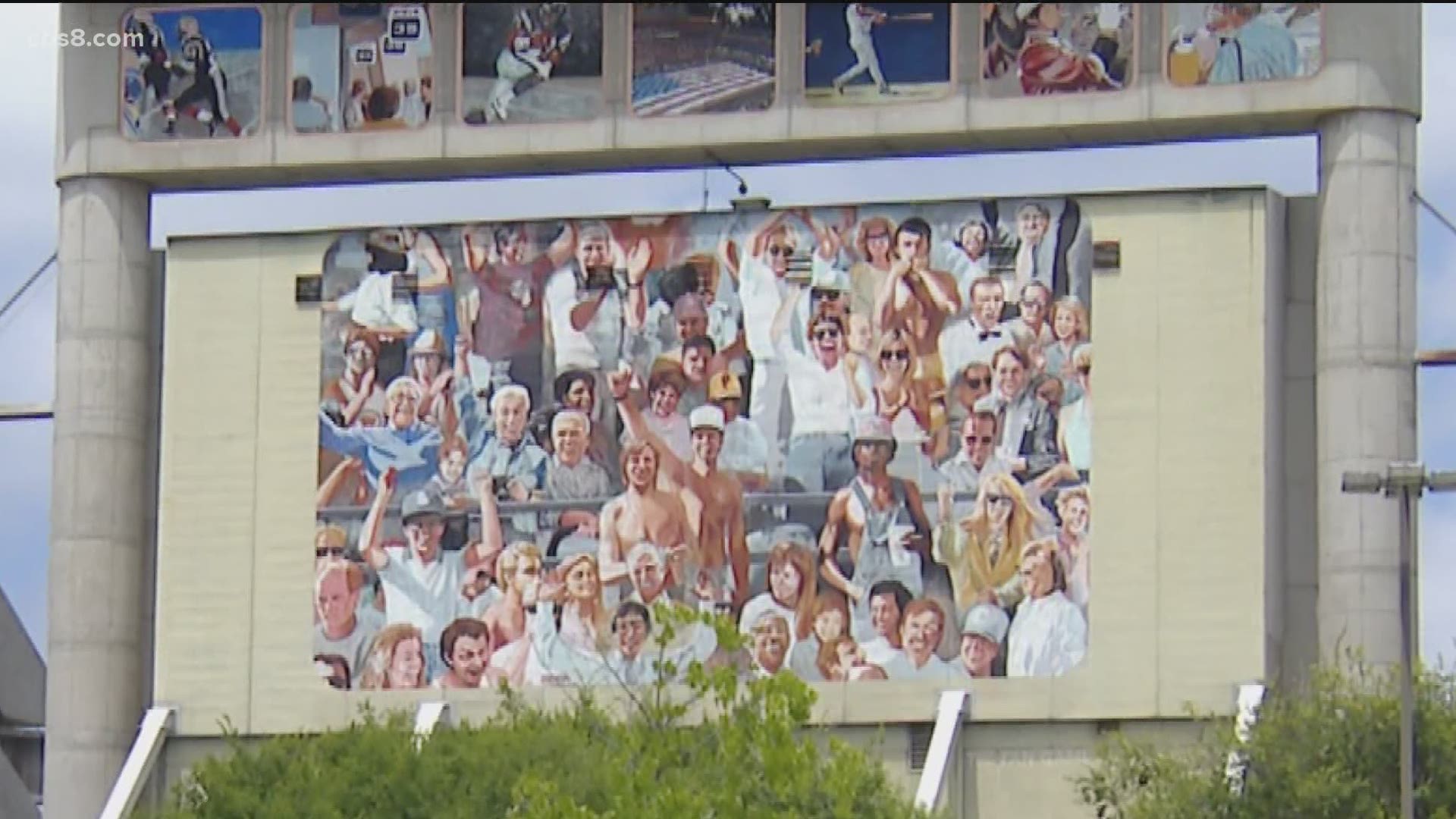 A group of San Diegans are pushing to preserve a historic mural at the stadium.