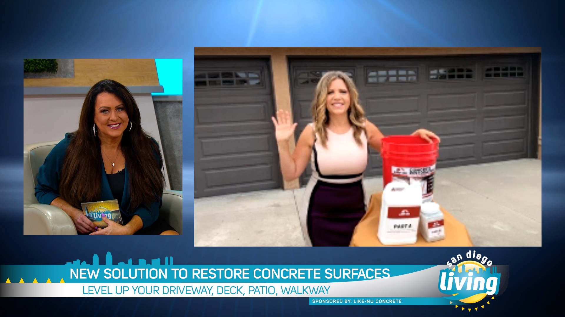 Home Improvement Expert Kathryn Emery joins our Laura Cavanaugh to share a NEW solution to restore concrete surfaces | Sponsored by Like-Nu Concrete