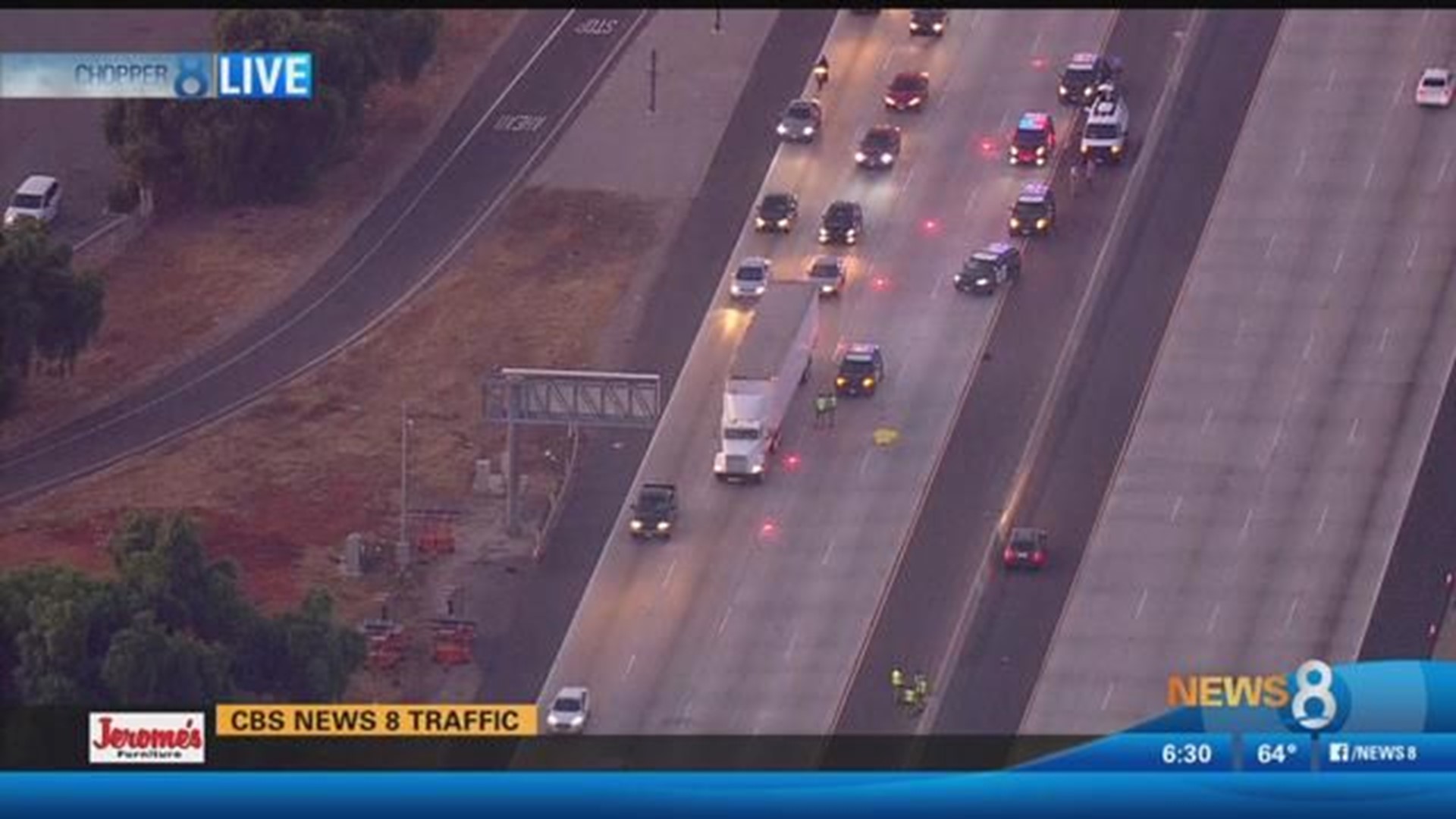 Pedestrian hit and killed on Interstate 5 in Chula Vista | cbs8.com