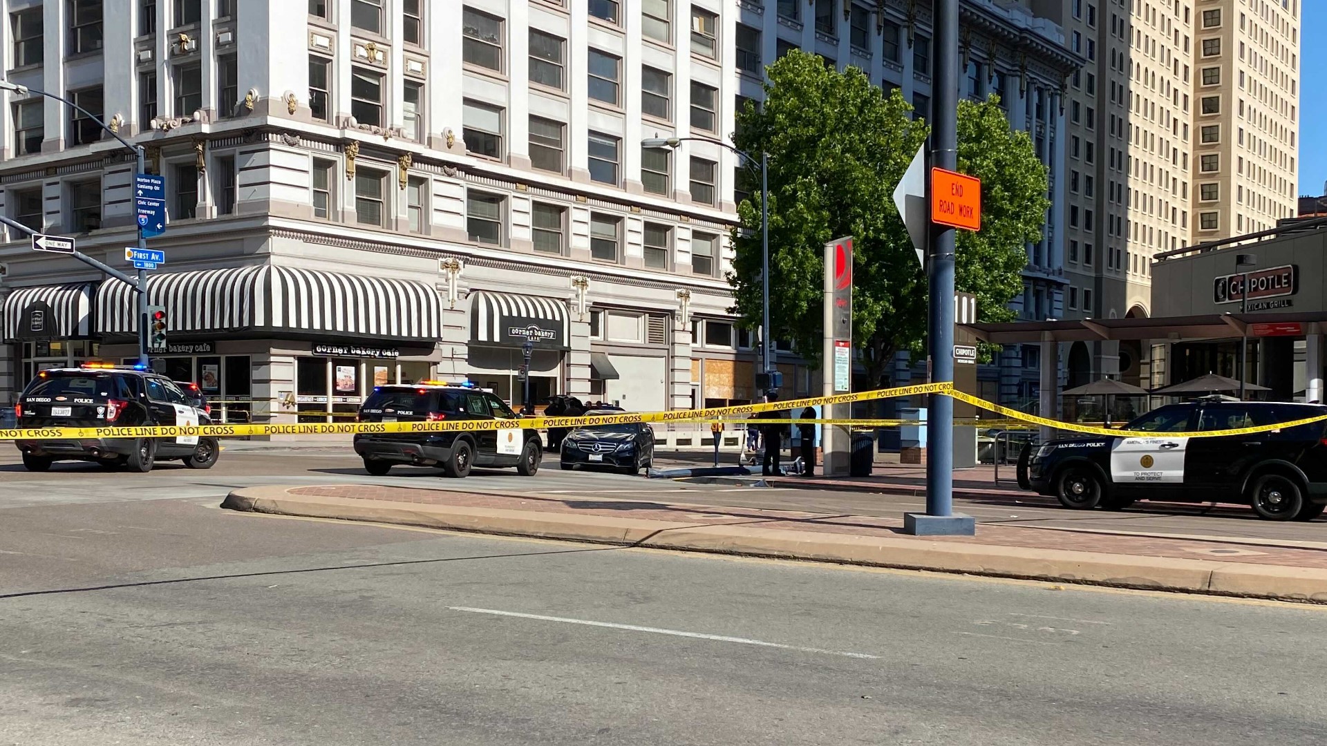 Person stabbed to death in downtown San Diego