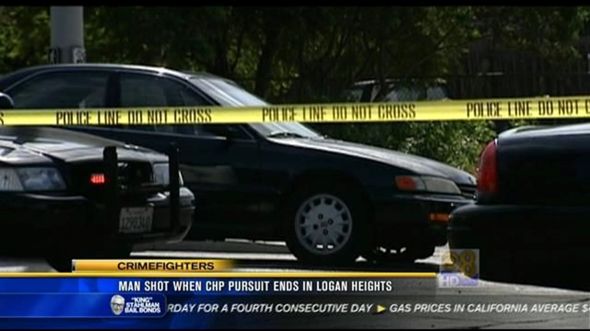 Man shot when CHP pursuit ends in Logan Heights | cbs8.com