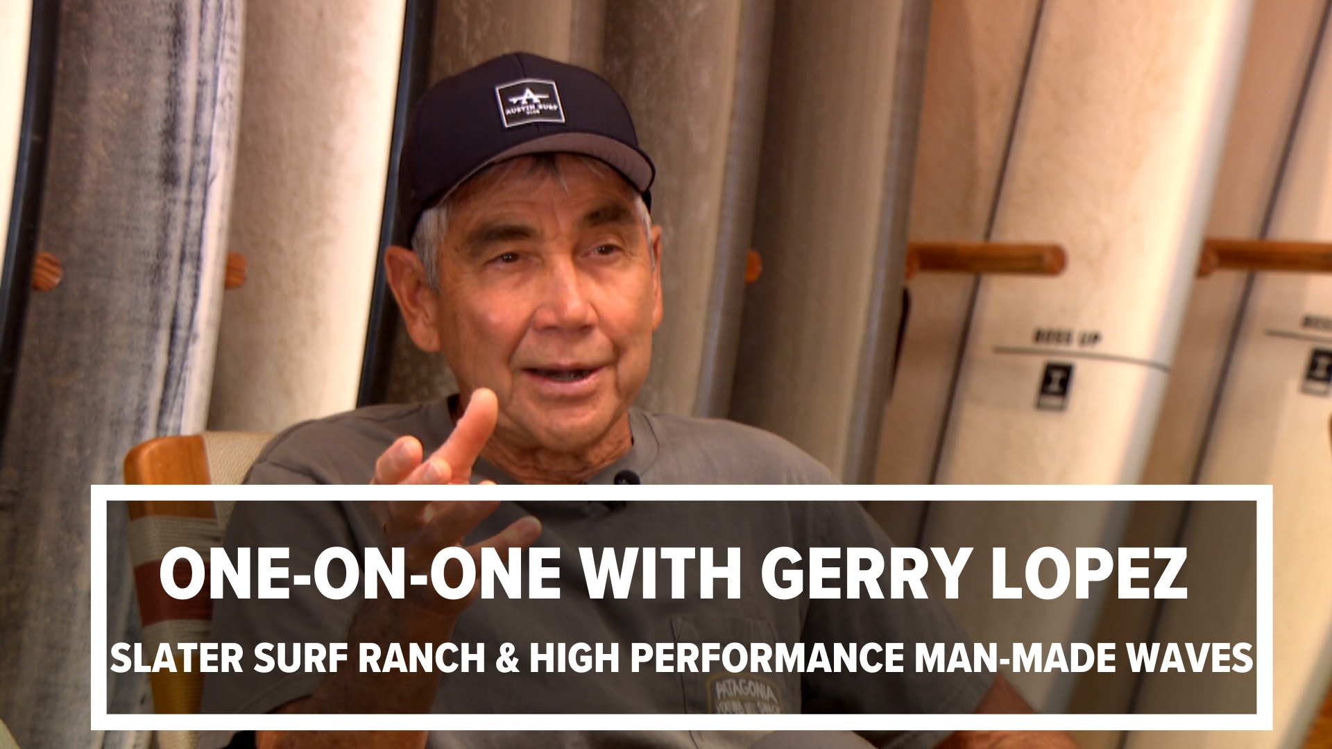 Surf legend Gerry Lopez discusses the Kelly Salter Surf Ranch which produces what some call the 8th wonder of the surf world.