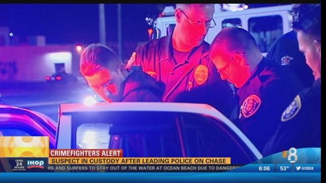 Suspect in custody after leading police on chase | cbs8.com