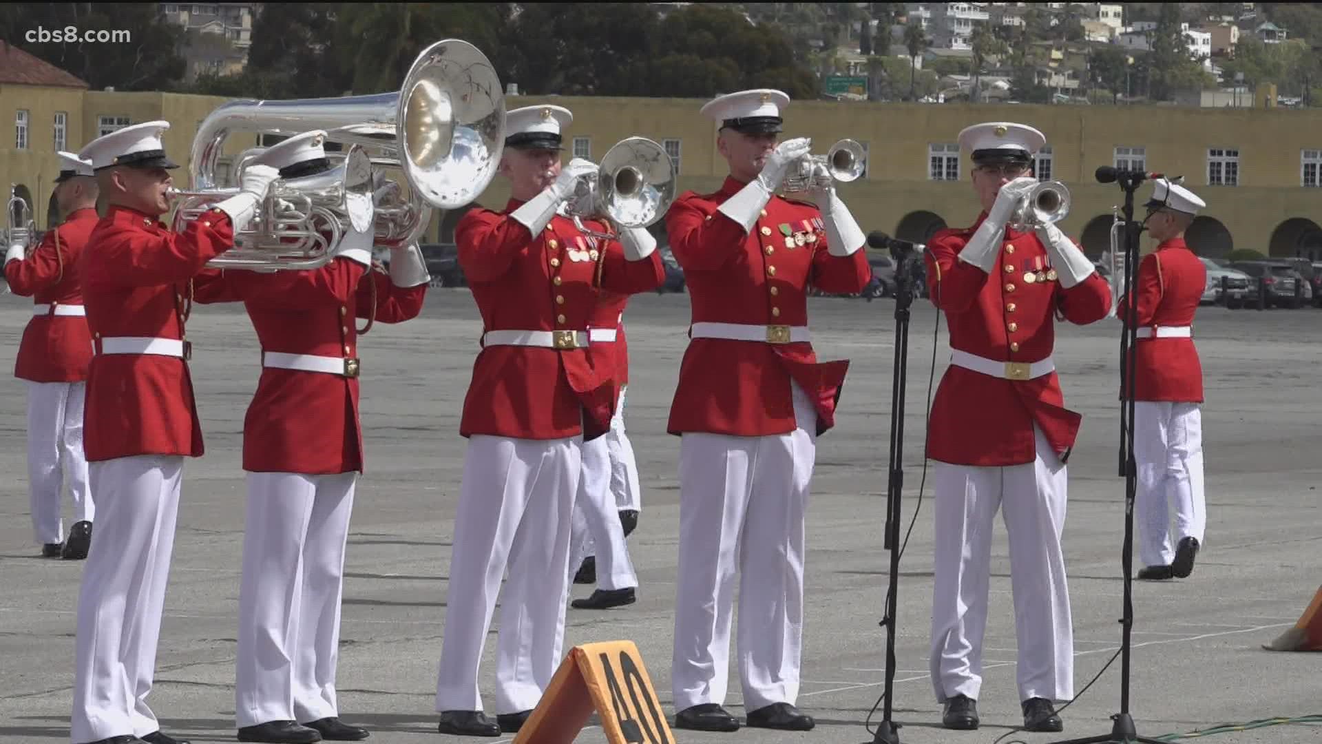 Marines are showcasing their honor and pride.