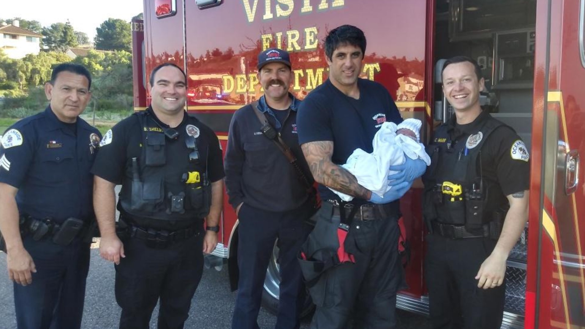 It's A Girl! Oceanside Police Officers, Vista Firefighters Help Deliver ...