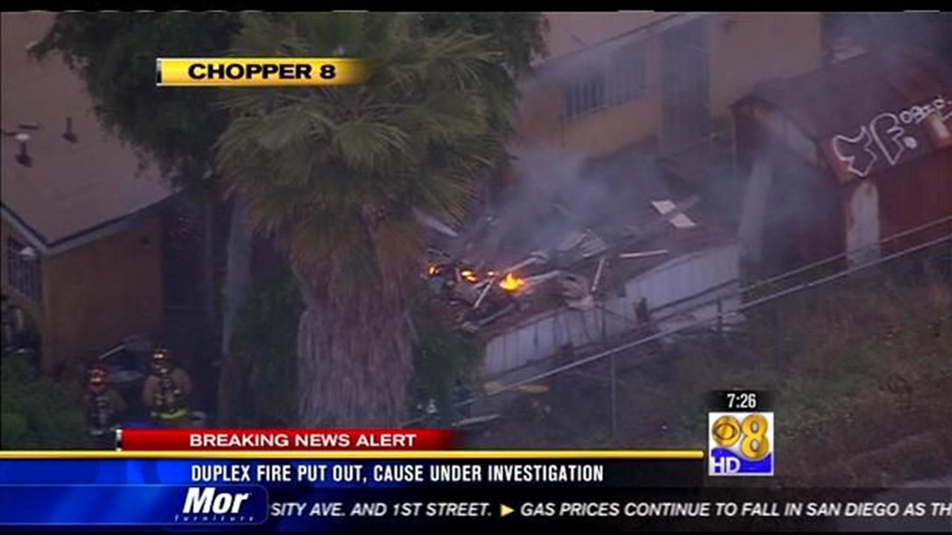 Crews douse duplex fire in Logan Heights | cbs8.com