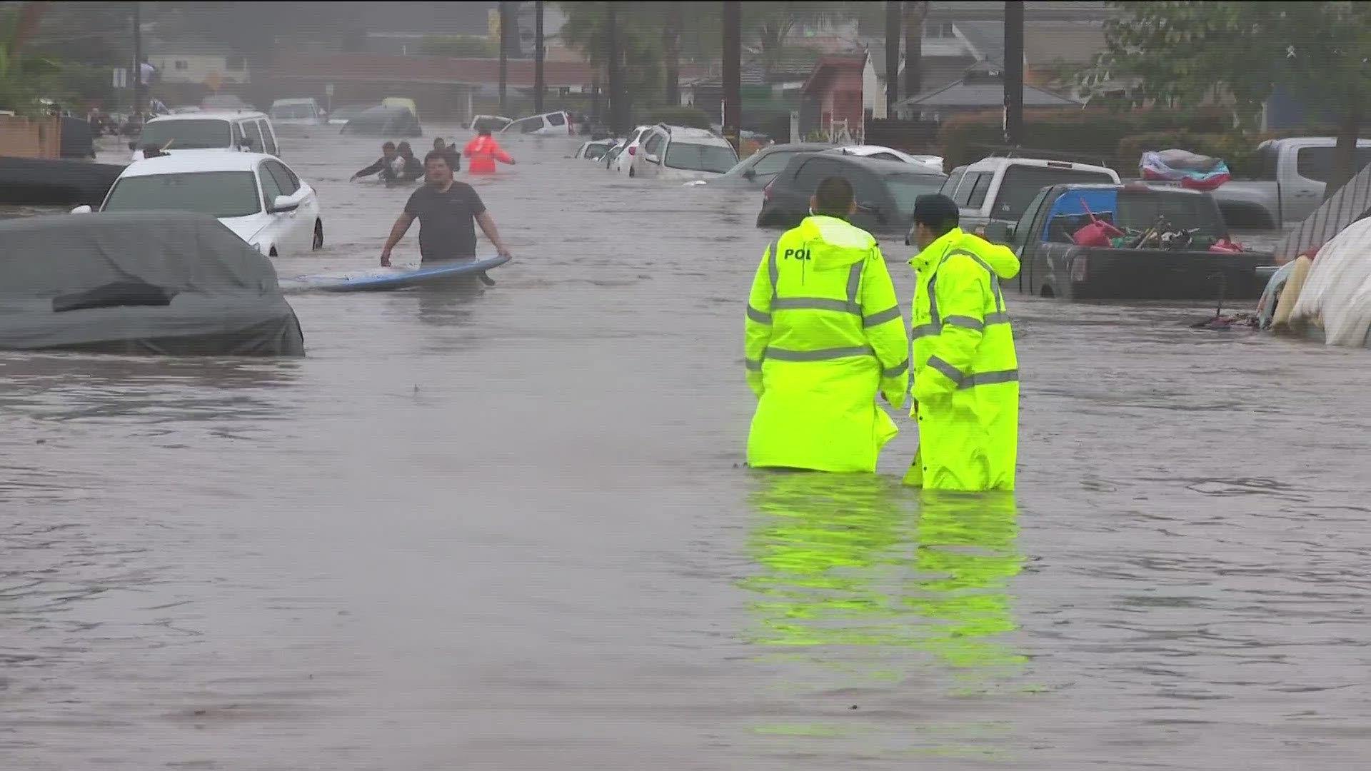 The City of San Diego declared a State of Emergency after heavy rain and swift flooding damaged communities across the city.