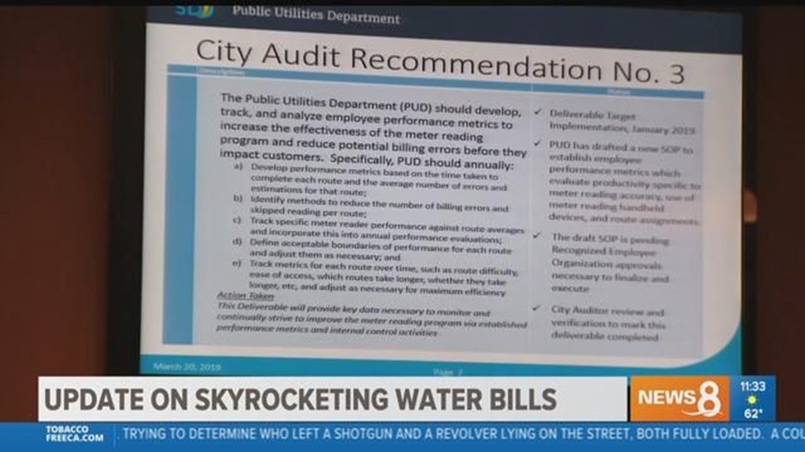 Officials give update on high water bills in San Diego