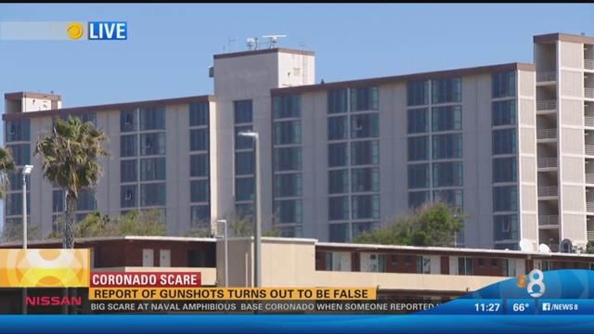 All clear given at NAB Coronado after report of shots fired