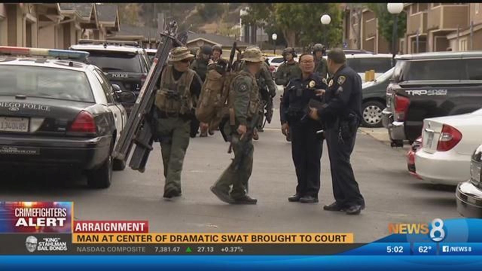 Man at center of dramatic Bay Terraces SWAT in court | cbs8.com