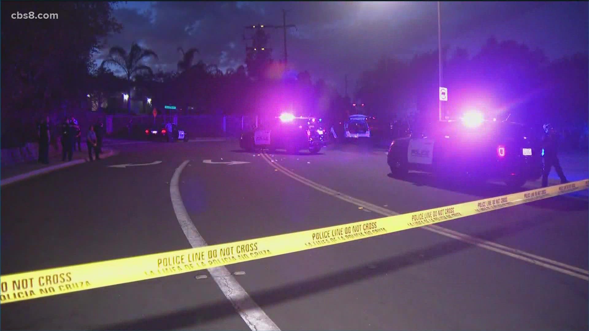 Escondido police shot a male suspect in the head and killed him following a brief chase on Friday.