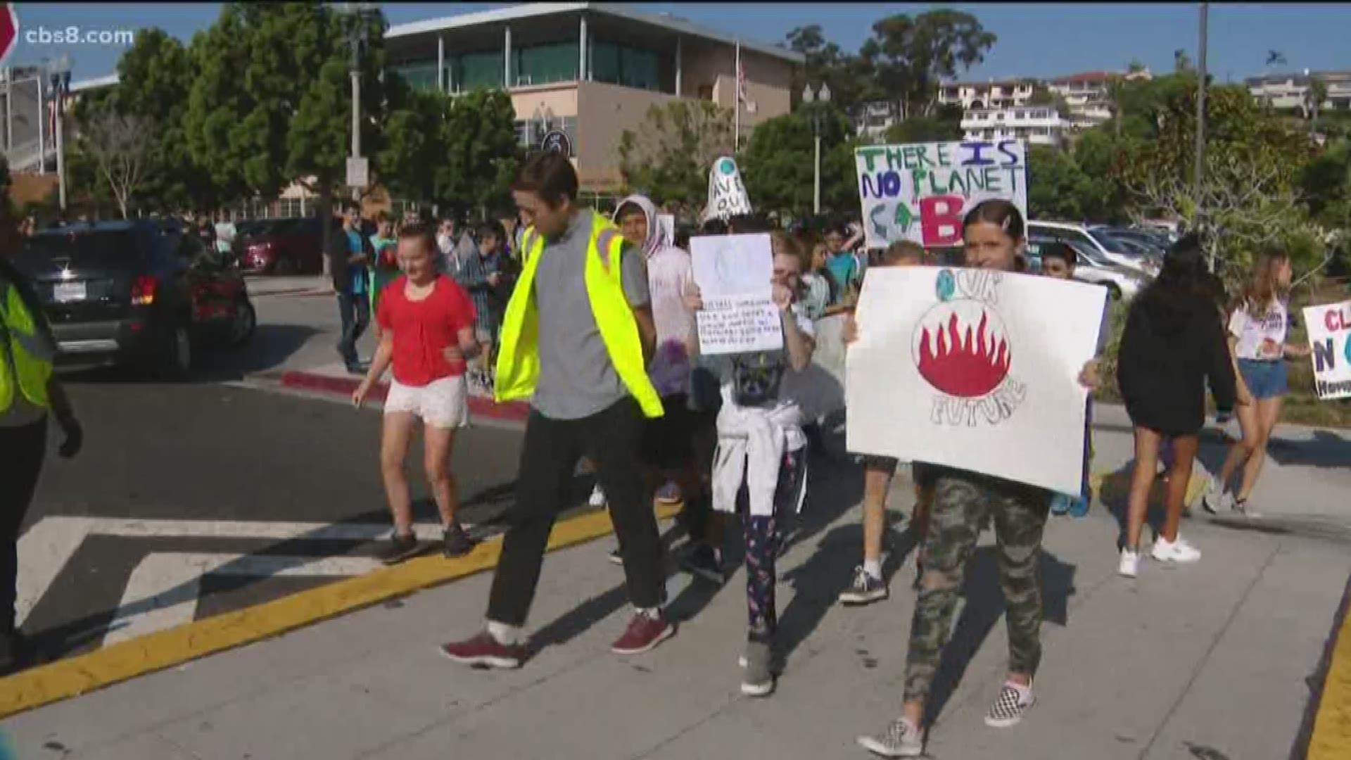 San Diego students join thousands around the world in global climate walkout.