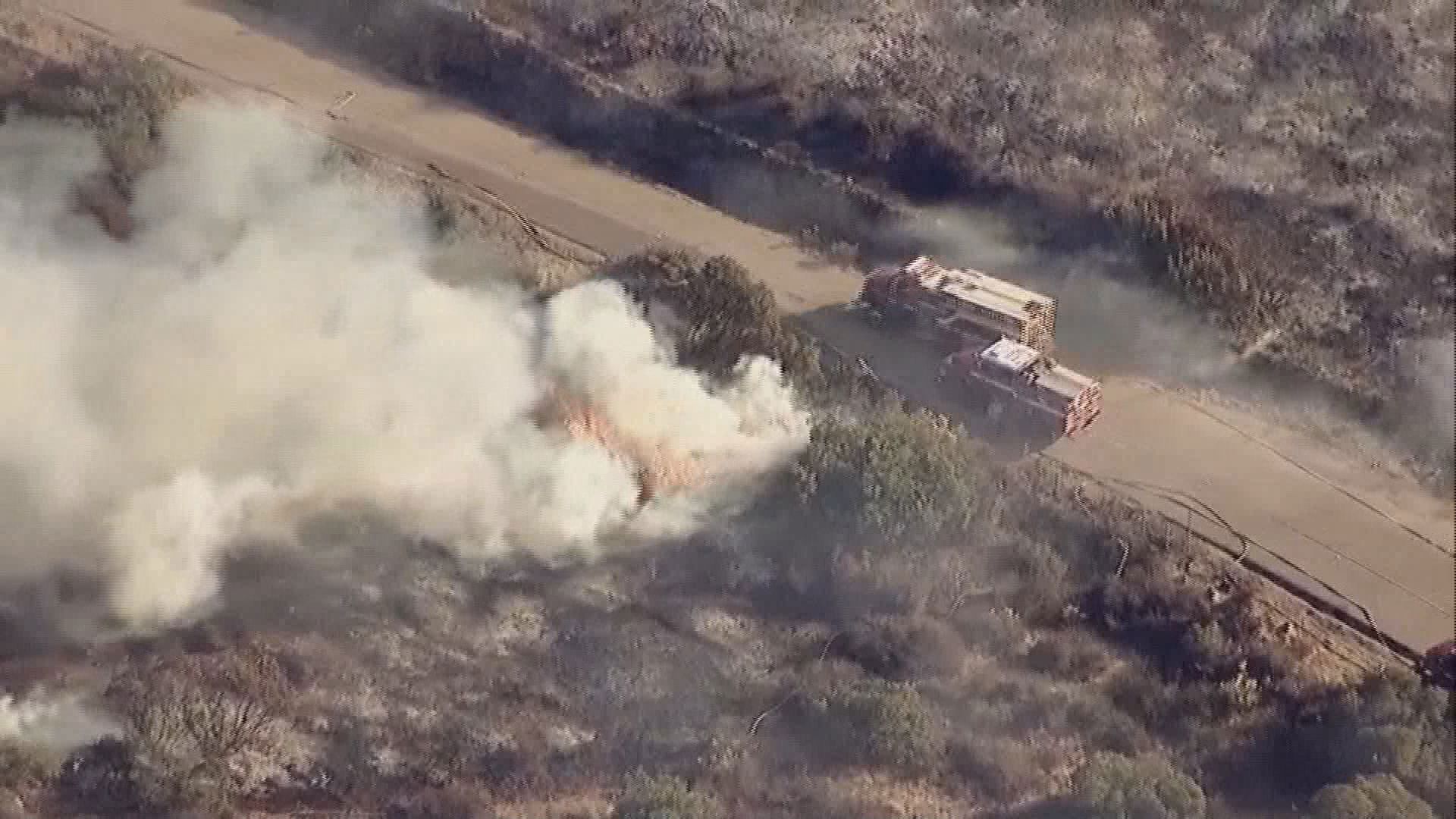 CalFire arrested a man accused of setting nine wildfires last month. The suspect was on probation for a brutal assault at the time.